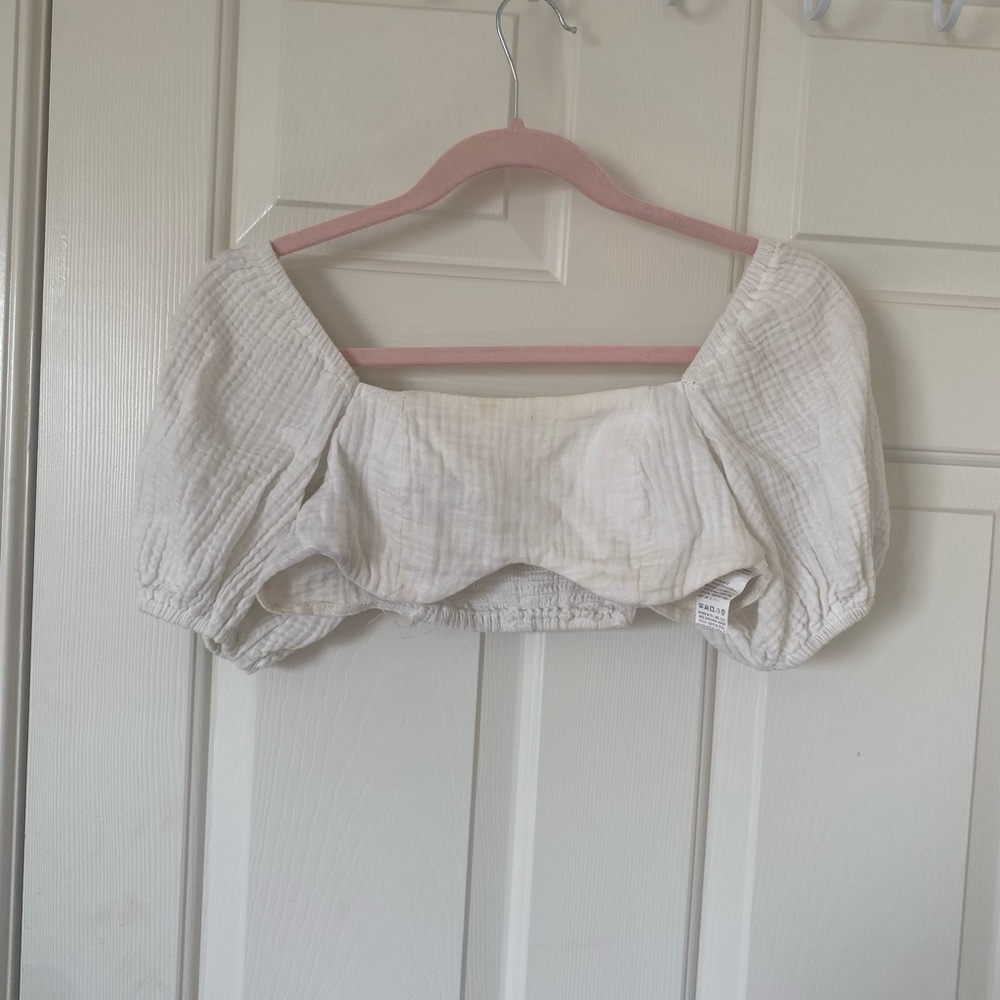 Elegant Cream Women's crop Top